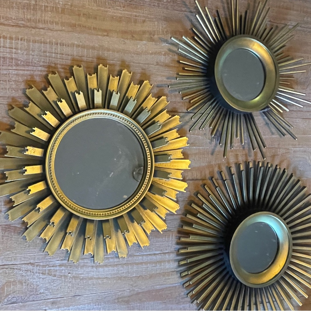 3 Wall Mirror Decorations *discounted shipping
